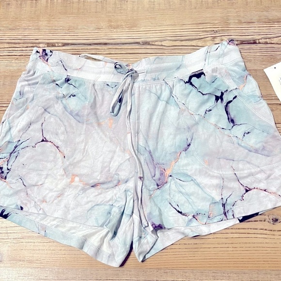 New ALFANI Super-Soft Essential Pajama Shorts XL Marble dusty, women’s short - Picture 5 of 6